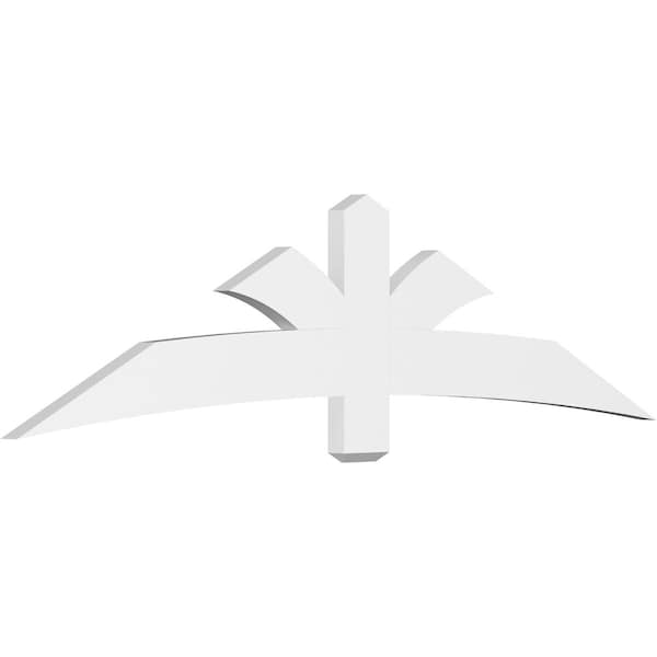 Ekena Millwork Davenport Architectural Grade PVC Gable Bracket, 84"W x 21"H x 2"D x 6"F, 6/12 Pitch GBP084X21X0206DAV00 - main